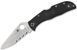 Нож Spyderco Endela Thin Blue Line Полусеррейтор C243FPSBKBL 871489 фото 6