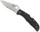 Нож Spyderco Endela Thin Blue Line Полусеррейтор C243FPSBKBL 871489 фото 5