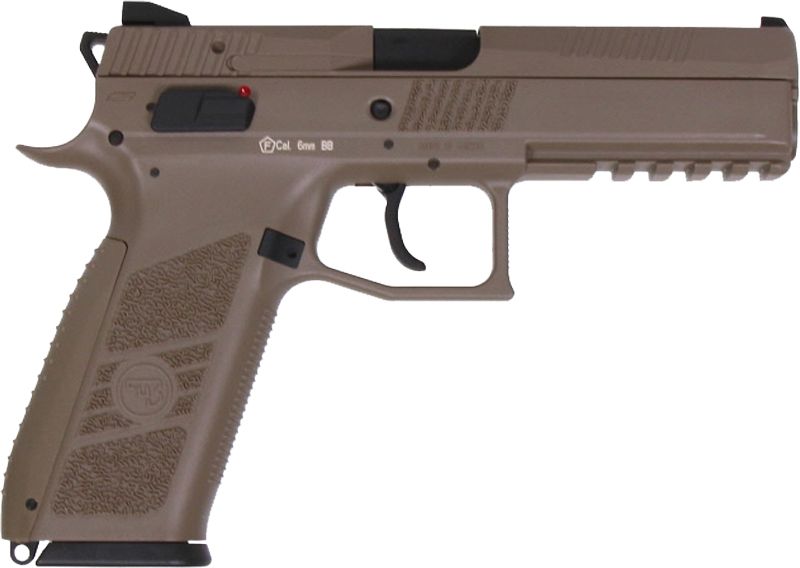 Страйкбольний пістолет ASG CZ P-09 Tan калібр 6 мм 23704143 фото