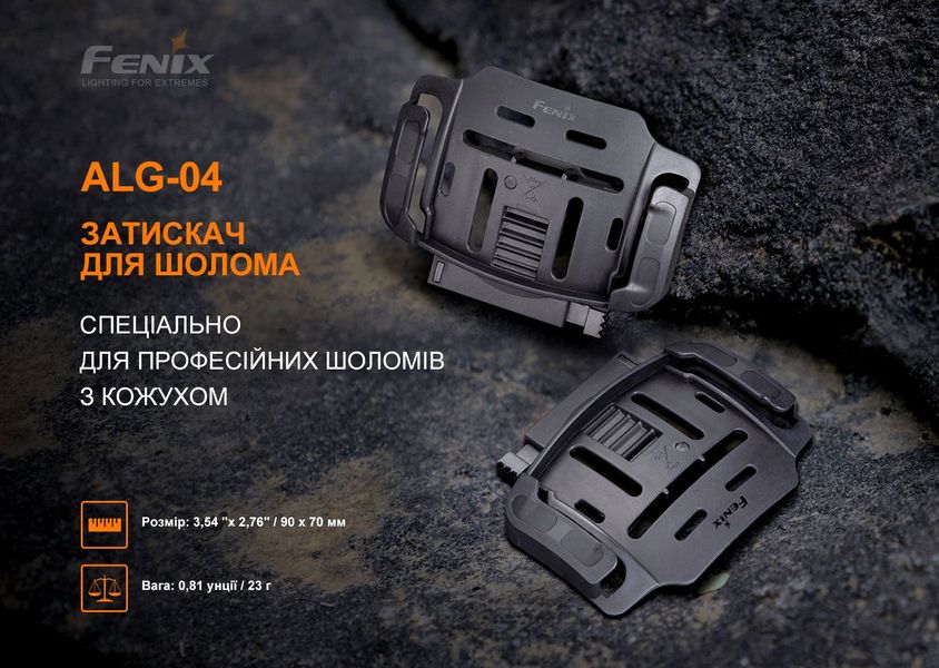 Крепление на шлем для налобных фонарей Fenix ​​ALG-04 95207 фото