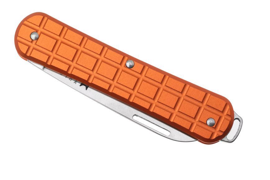 Ніж Fox Vulpis Granade Pattern Aluminium Orange N690Co FX-VPGP130 OR 17530696 фото