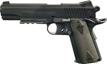 Пистолет страйкбольный Cybergun SA Colt 1911 Rail Gun NBB CO2 калибр 6 мм ВВ 7650002 фото