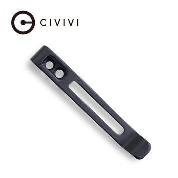 Клипса карманная стальная черная Civivi без винтов CA-05A-V1 100002215 фото