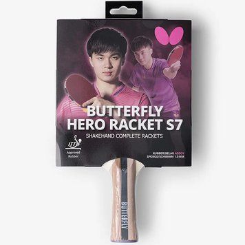 Ракетка для настільного тенісу Butterfly HERO Racket S7 Lin Yun-Ju (6251770002) 932290 фото