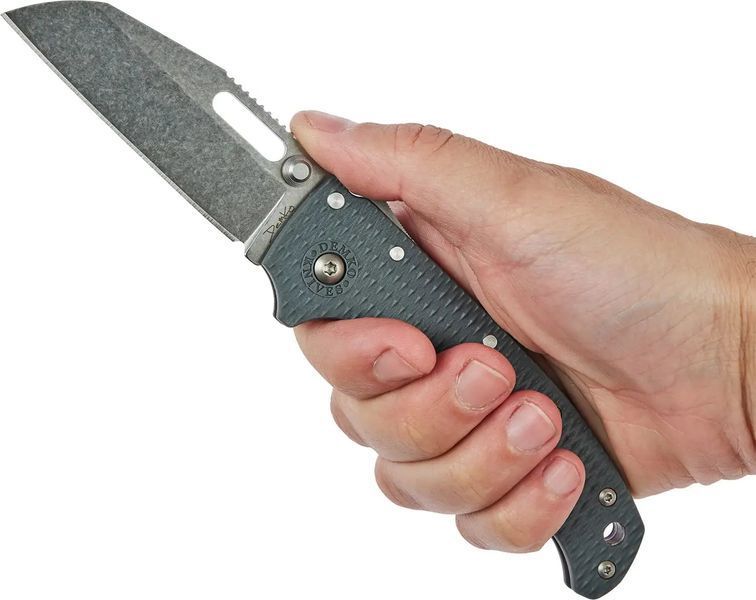 Нож Demko AD20.5 Shark Foot AUS10A Grey Grivory 205-10A-SFGRY 9900001 фото