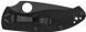 Нож Spyderco Tenacious Black Blade Lightweight Полусеррейтор C122PSBBK 871393 фото 6