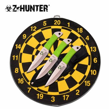 Набір з трьох метальних ножів з мішенню Perfect Point Z Hunter ZB-154SET 4008580 фото