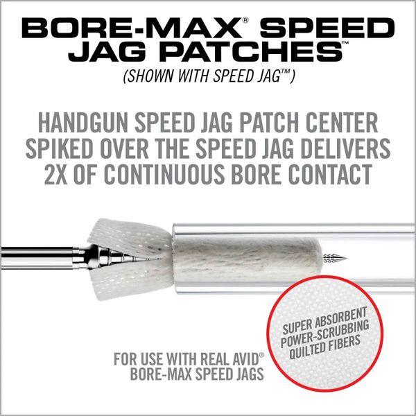 Набор для чистки Real Avid Bore-Max Speed Clean 223 Rem (5,56 мм); 22 LR (5,6 мм); 5,45 мм 8/32 M (Ершик, вишер, патчи)) 17590175 фото