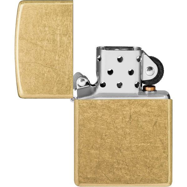 Запальничка Zippo Regular Street Brass Золотиста 48267 V77550534 фото