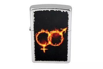 Запальничка Zippo 28446 Man Woman Fire Street Chrome V77550688 фото