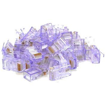 Merlion RJ-45 8P8C UTP Cat-5 (100 шт/уп.) Q100 Violet Конектор 99-00024550 фото