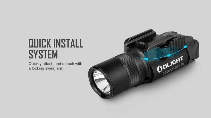 Фонарь с ЛЦУ Olight Baldr Pro R Black (1350 Lm) Зеленый ЛЦУ Baldr Pro R 23703520 фото