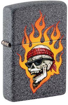 Запальничка Zippo Rietveld Flaming Skull 46933 77890092 фото