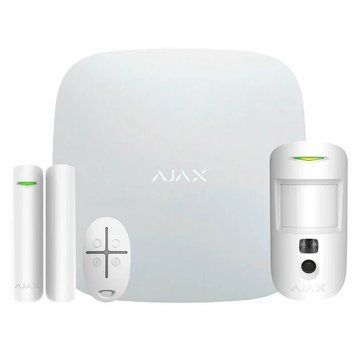 Ajax StarterKit Cam (8EU) UA white Комплект охоронної сигналізації 99-00006340 фото