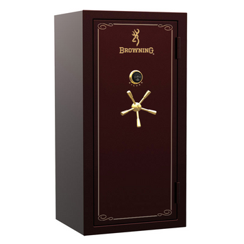 Сейф Browning Silver 153х79х65 багровый двухцветный, золотые ручки, электронный замок SR33-CRIM-GLD-E-B 6009856 фото