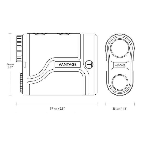 Далекомір лазерний Hawke Vantage 900 LC6x21 900м 39860277 фото