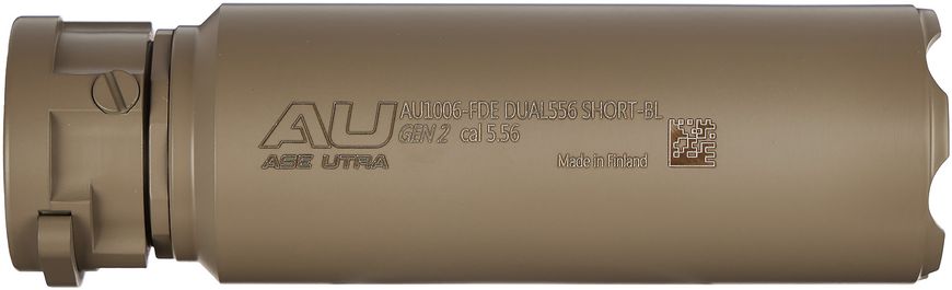 Саундмодератор Ase Utra DUAL556 Short-BL Gen 2 FDE, калибр 223 Rem Резьба - BoreLock FDE 36740424 фото