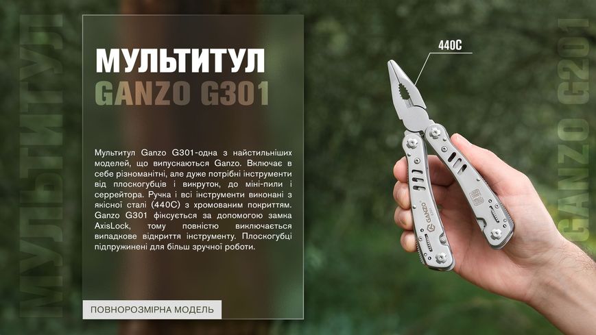 Мультитул Multi Tool Ganzo G301 34241 фото