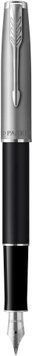 Ручка перьевая Parker SONNET 17 Essentials Metal & Black Lacquer CT FP F 2146864 94728 фото