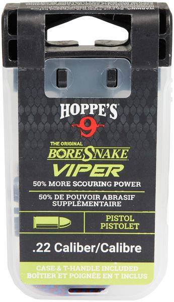 Протяжка для пістолета Hoppe`s Bore Snake Viper для калібру 22 LR (5,6 мм) з бронзовими йоржами. 23703742 фото