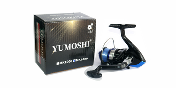 Катушка Gladiator YUMOSHI MK2000 13 подшипников BLUE пласт шпуля 5.5:1 з жилкою(YUM-MK2000) Y33441073 фото