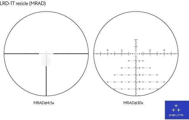 Прицел оптический Delta OpticalDO STRYKER 4,5-30x56 MRAD (FFP LRD-1T IR) DO-2500 5002597 фото