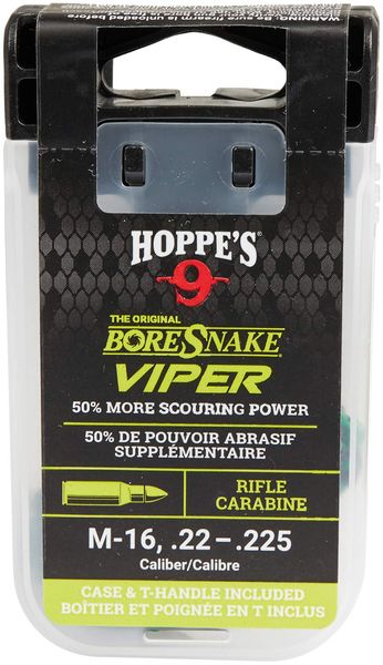 Протяжка Hoppe`s Bore Snake Viper для калібрів .22; 223 Rem (5,56 мм); 22 LR (5,6 мм); 5,45 мм з бронзовими йоржами 23703735 фото