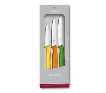 Набор кухонных овощных ножей Victorinox Swiss Classic Paring Set 3 шт Разноцветные (6.7116.31G) V77551914 фото