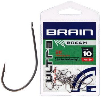 Крючок Brain Ultra Bream #10 (20шт/уп) 18585259 фото