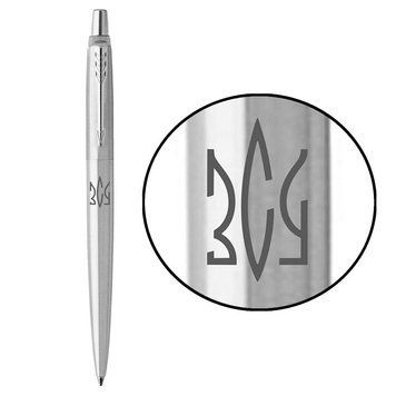 Ручка шариковая Parker JOTTER 17 UKRAINE SS CT BP Трезубец ЗСУ (глад.) 1953170 99334 фото