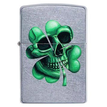 Запальничка Zippo Lucky Skull Срібляста 49260 V77550518 фото