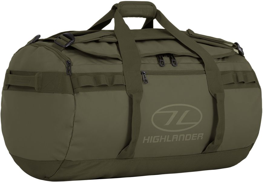 Сумка дорожня водозахисна Highlander Storm 65L Olive (DB123-OG) 927453 фото