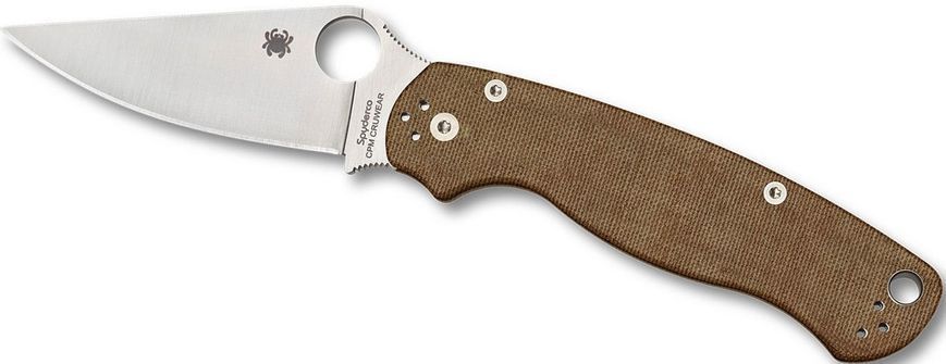 Ніж Spyderco ParaMilitary 2 Brown Micarta CPM Cru-Wear C81MPCW2 871501 фото