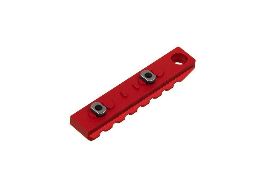 Планка Strike industries Picatinny 7 слотів KeyMod & M-Lok червона SI-Link-RS-7-QD-RED 7001903 фото