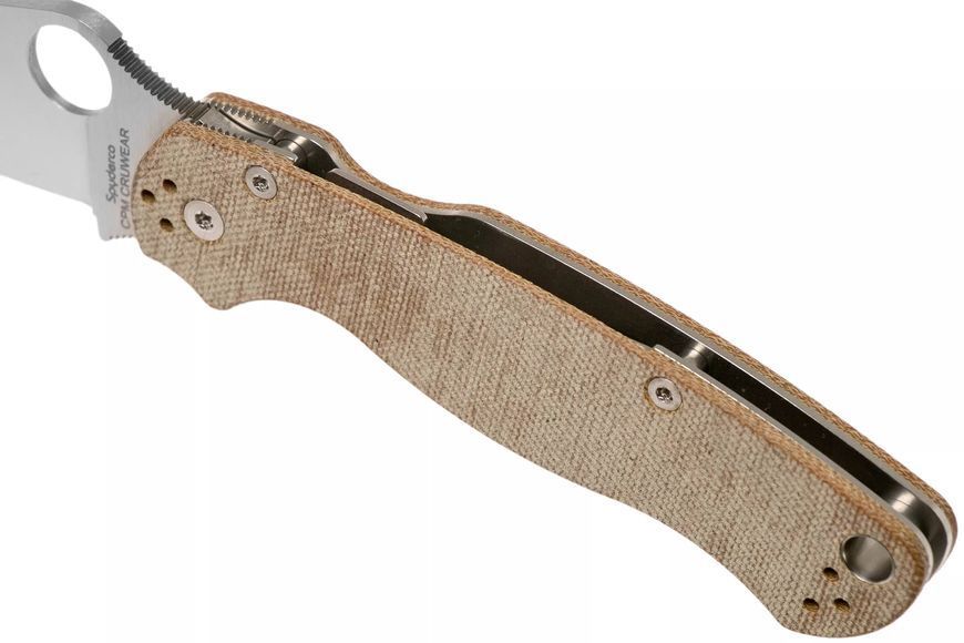 Ніж Spyderco ParaMilitary 2 Brown Micarta CPM Cru-Wear C81MPCW2 871501 фото