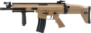 Винтовка страйкбольная Cybergun SA FN SCAR-L Spring калибр 6 мм ВВ. Tan 7650007 фото