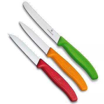 Набор кухонных овощных ножей Victorinox Swiss Classic Paring Set 3 шт Разноцветные (6.7116.32) V77551915 фото