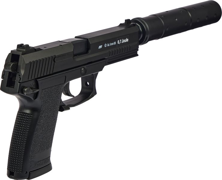 Пистолет страйкбольный ASG MK23 калибр 6 мм Black 23704345 фото