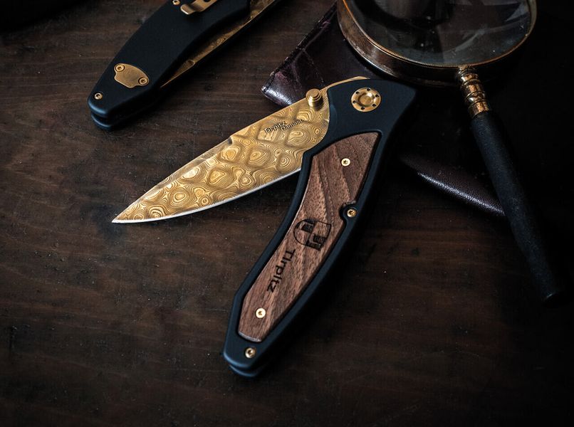 Нож Boker Tirpitz Damas Gold 110194DAM 4008243 фото