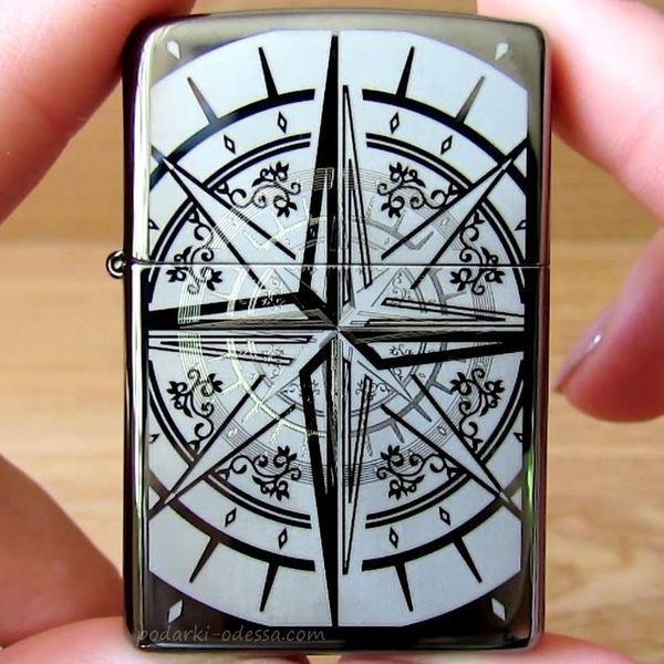 Запальничка Zippo 150n Compass 29232 Black Ice 77893876 фото