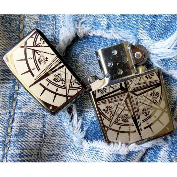 Запальничка Zippo 150n Compass 29232 Black Ice 77893876 фото