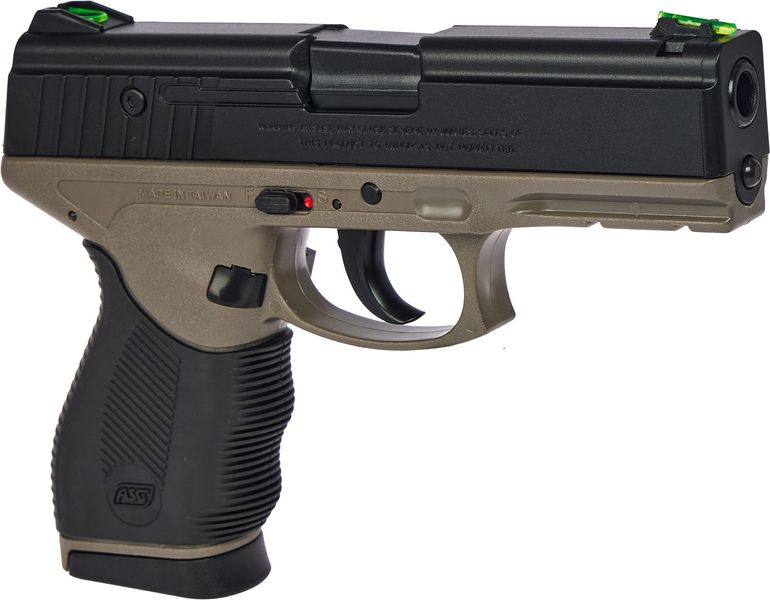 Пистолет страйкбольный ASG Sport 106 DT калибр 6 мм Black/fde 23704342 фото