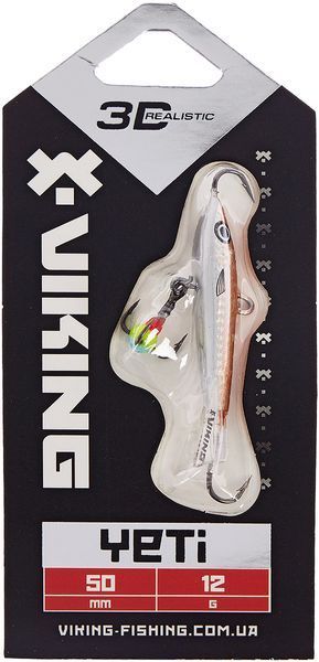 Балансир Viking Fishing Yeti Ice Jig 50 мм 12,0 г #12 Smoke Anchovy 19190218 фото