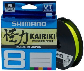 Шнур Shimano Kairiki 8 PE (Yellow) 150 м 0,06 мм 5,3 кг 59WPLA58R30 22669699 фото