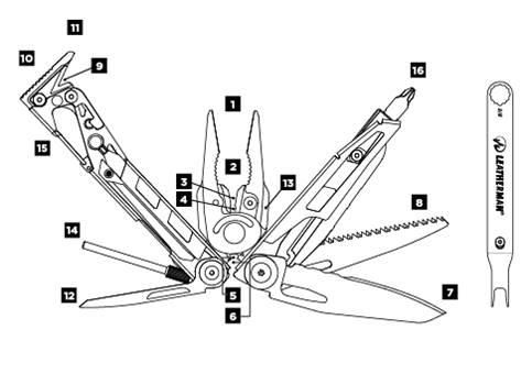 Мультитул Leatherman MUT + чохол Molle 850012N 4000966 фото