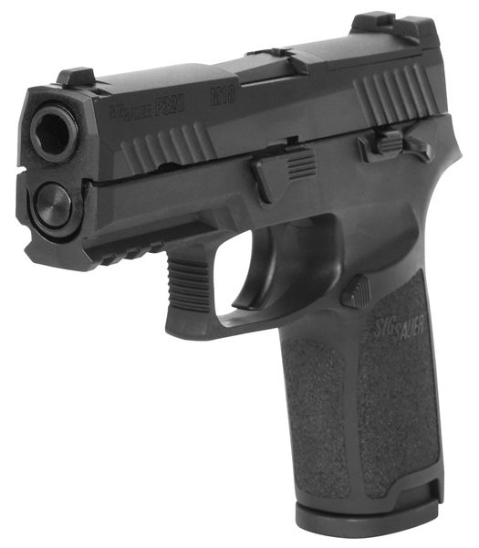 Страйкбольний пістолет Sig Sauer Air ProForce P320-M18 Green Gas калібр 6 мм ВВ Black 16250219 фото