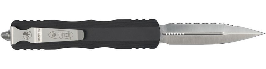 Ніж Microtech Dirac Delta D/E Satin Serrated Black 227-6 14090806 фото