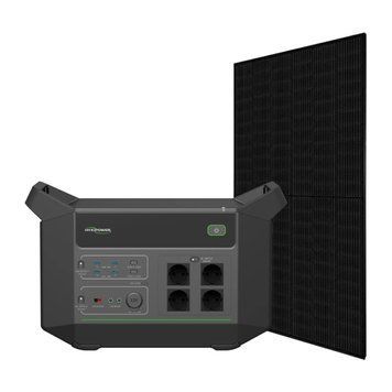 HYXiPower HYX-EA2500 + Canadian Solar CS6R-395MS Full Black Система автономного живлення однофазна 99-10024614 фото