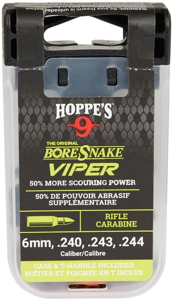 Протяжка Hoppe`s Bore Snake Viper для калібрів .240-.244 6 мм з бронзовими йоржами 23703737 фото