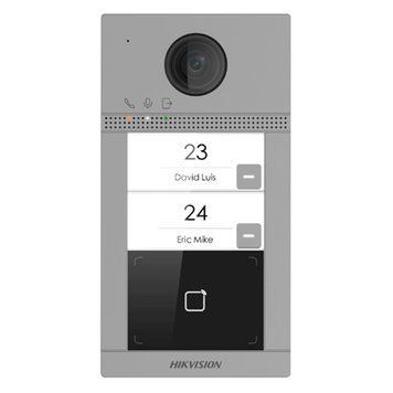 DS-KV8213-WME1/Flush(B) 2 Мп IP виклична панель на 2 абонента з ІЧ підсвічуванням і Wi-Fi 99-00007576 фото